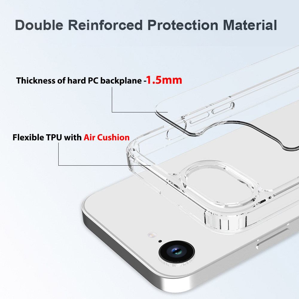 ARMOR-X iPhone SE 4 shockproof cases. Military-Grade Rugged Design with best drop proof protection. Double reinfored protection material.