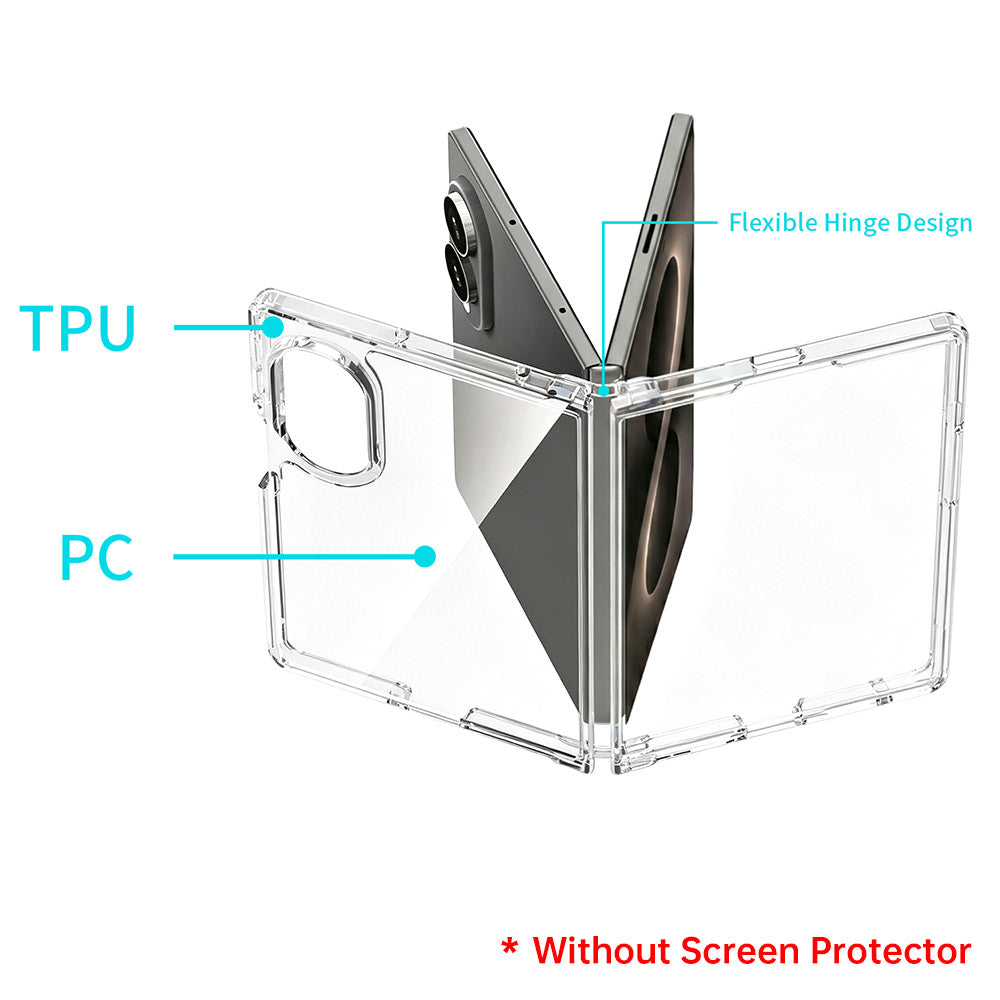 ARMOR-X Samsung Galaxy Z Fold8 Wide SM-F971 shockproof cases. Made with dual-materials (durable 2mm hard plastic back-plate and flexible TPU edges and corners) to offer full protection all around the device.