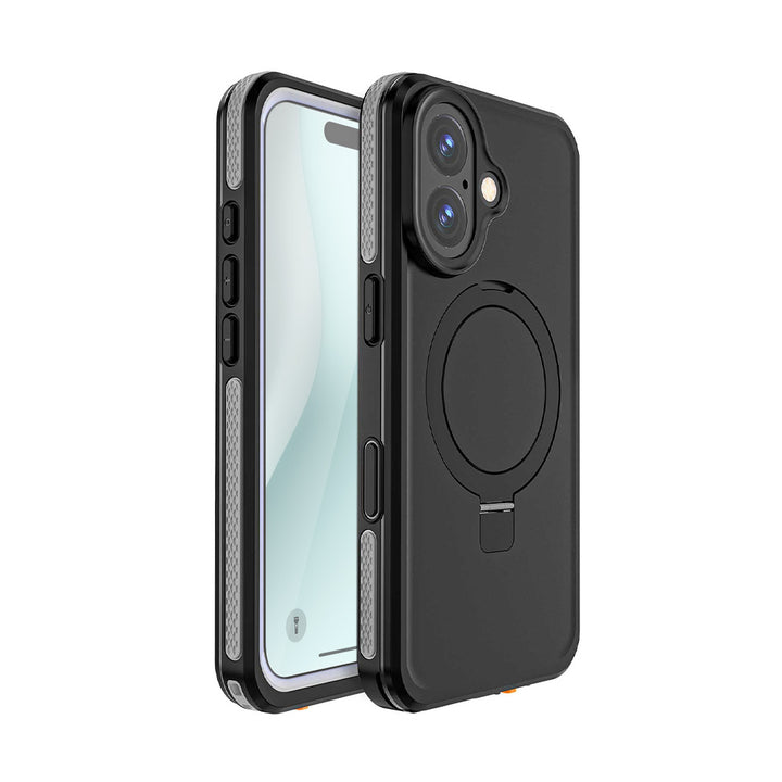 AMG-IPH-16 | iPhone 16 | IP68 waterproof iPhone case with kickstand