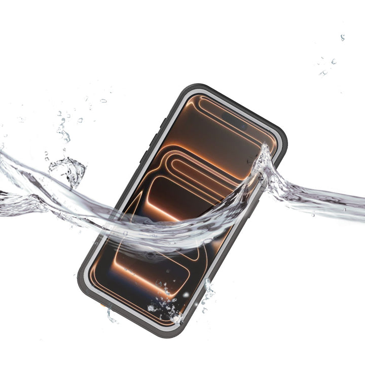 ARMOR-X iPhone 17 Pro Max Waterproof Case IP68 shock & water proof Cover. IP68 Waterproof with fully submergible to 6.6' / 2 meter.