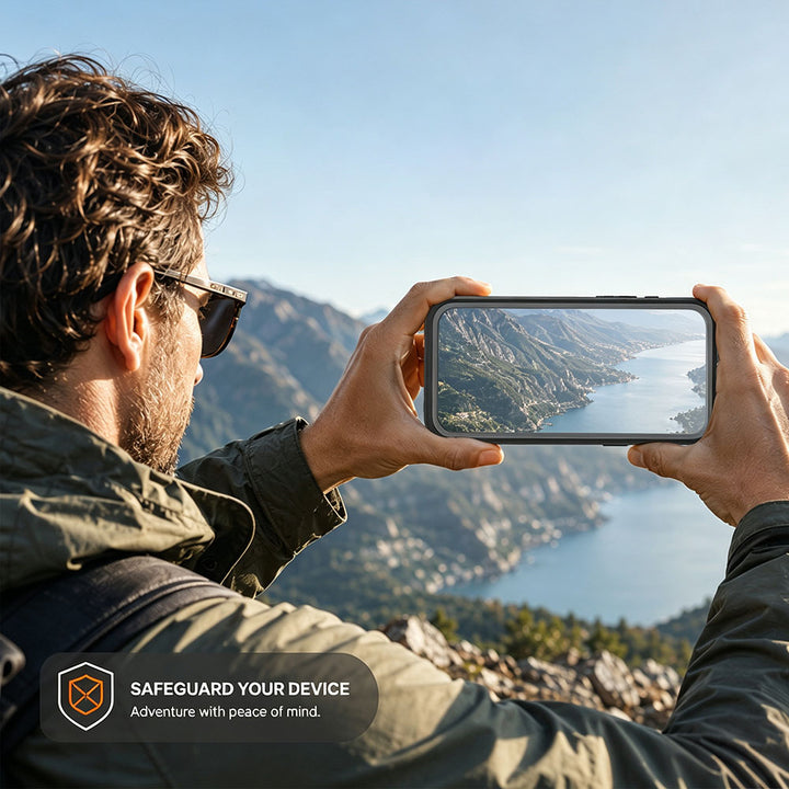 ARMOR-X iPhone 18 Pro Waterproof Case IP68 shock &amp; water proof Cover. The phone case with kickstand. So you can easily adjust your Phone to any angle in portrait or landscape view. Free your hands and experience the ultimate convenience, whether watching movies, video calls, or working out.