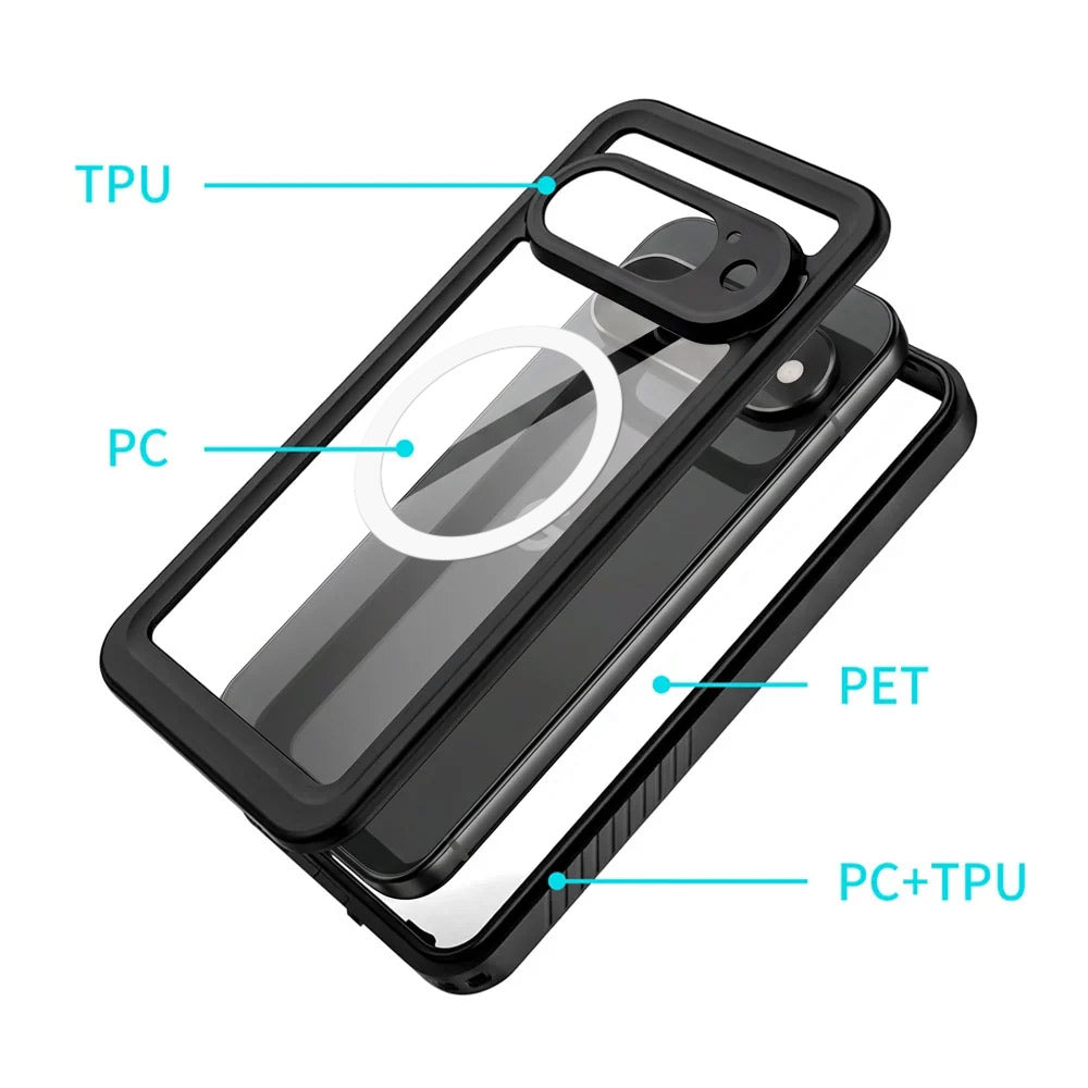 ARMOR-X Google Pixel 11 Pro Waterproof Case IP68 shock &amp; water proof Cover. Built-in screen cover for total touchscreen protection.