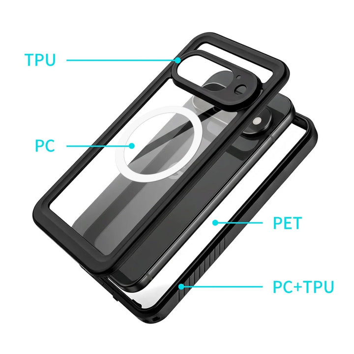 ARMOR-X Google Pixel 11 Pro Waterproof Case IP68 shock &amp; water proof Cover. Built-in screen cover for total touchscreen protection.