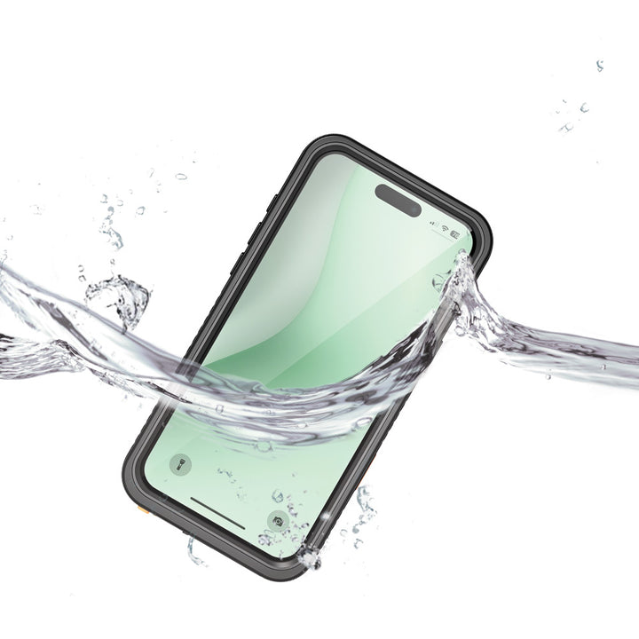 ARMOR-X iPhone 16 Plus Waterproof Case IP68 shock & water proof Cover. IP68 Waterproof with fully submergible to 6.6' / 2 meter.