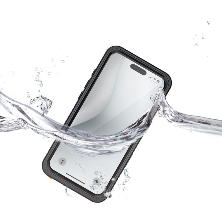 ARMOR-X iPhone 16 Pro Max Waterproof Case IP68 shock & water proof Cover. IP68 Waterproof with fully submergible to 6.6' / 2 meter.