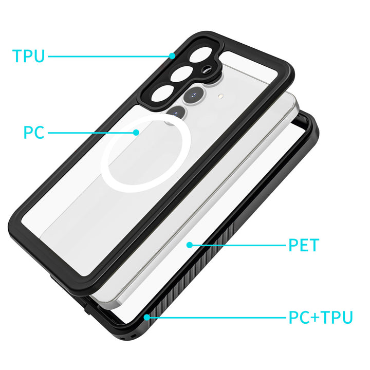 ARMOR-X Samsung Galaxy S25 FE SM-S731 Waterproof Case IP68 shock & water proof Cover. Built-in screen cover for total touchscreen protection.