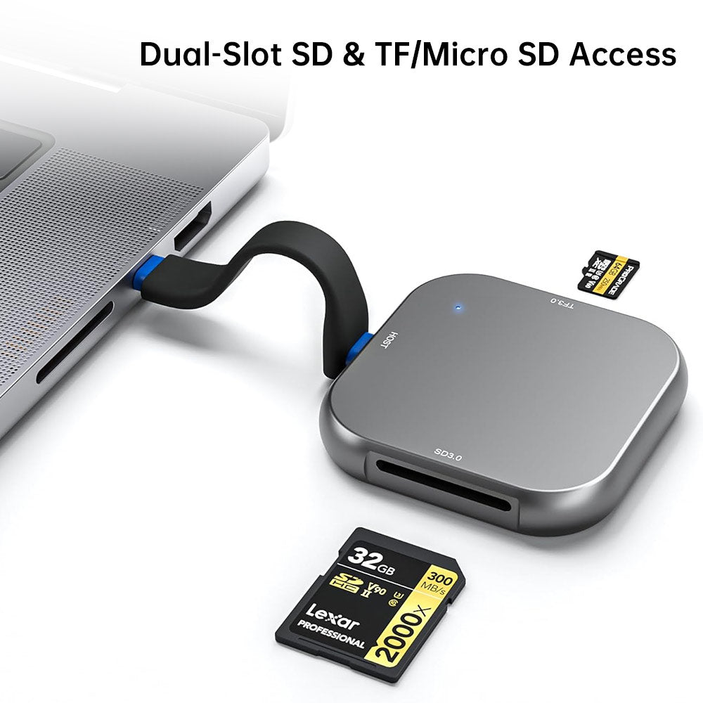 AND-DK2D | Magnetic USB 3.0 Card Reader | SD + TF
