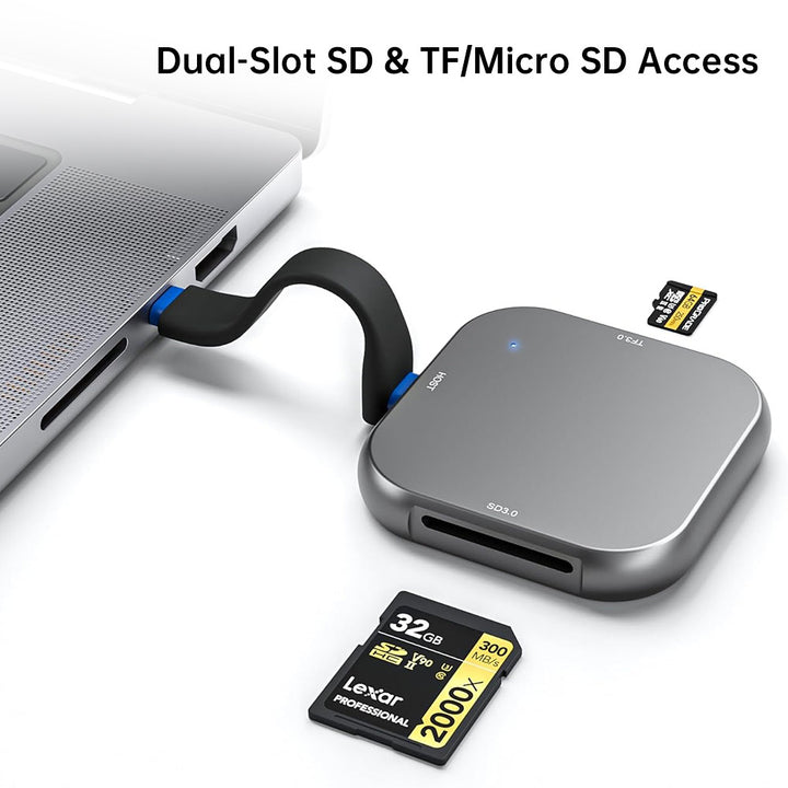 AND-DK2D | Magnetic USB 3.0 Card Reader | SD + TF