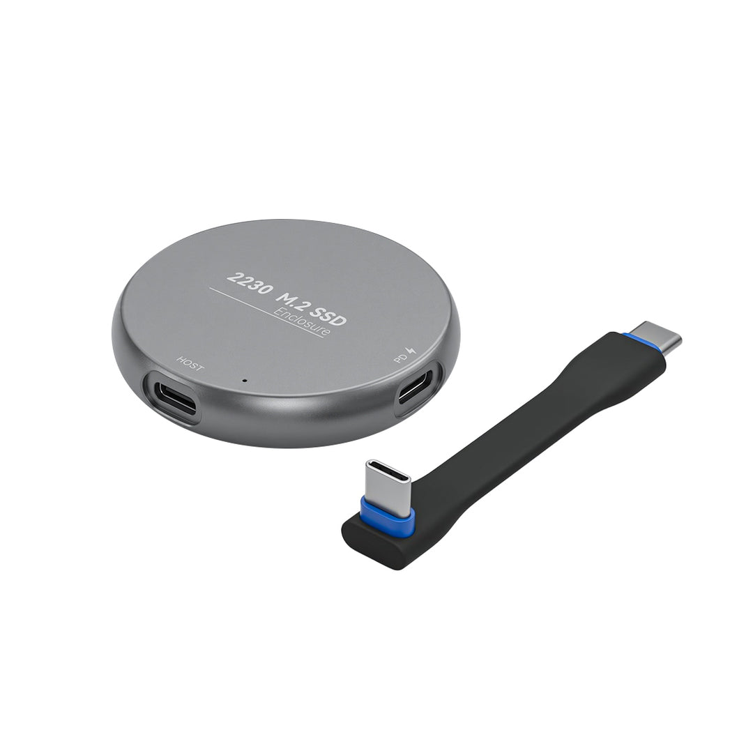 AND-DK2E | Magnetic M.2 2230 NVMe SSD Enclosure | USB-C (100W PD)