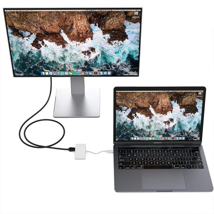 AND-DK4A | 4-in-1 Hub | USB (3.0) + Ethernet (RJ45) + HDMI (4K) + TYPE-C (PD)