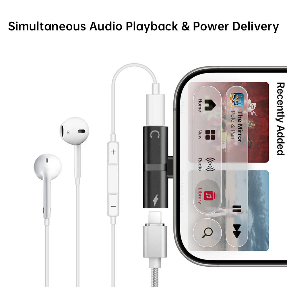 APL-AD03 | 2 in 1 Splitter Adapter For iPhone & Smartphone