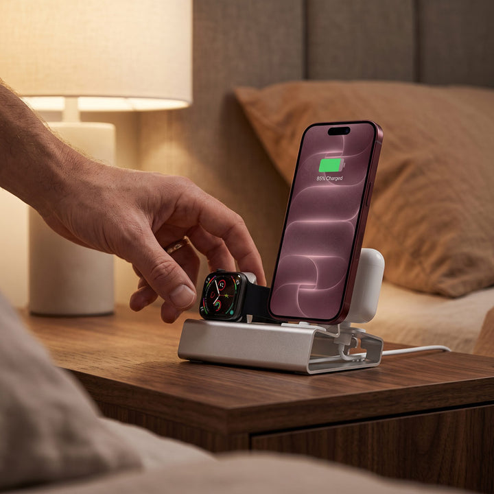 APL-DK05 | 3-in-1 Charging Stand for iPhone, AirPods &amp; Apple Watch