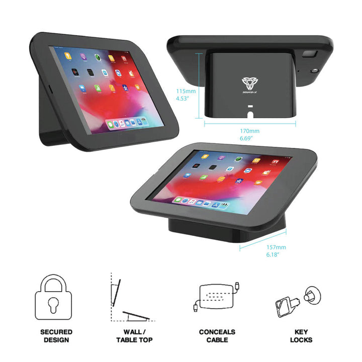 SCM1-iPad-N5 | iPad 10.9 | 2-in-1 Countertop / Wall Security Mount