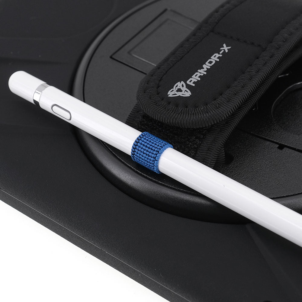 JLN-iPad-PR1 | iPad Pro 9.7 2016 | Ultra 3 Layers Shockproof Rugged Case With Hand Strap,  Kick-stand & Wireless Charging Pen Holder