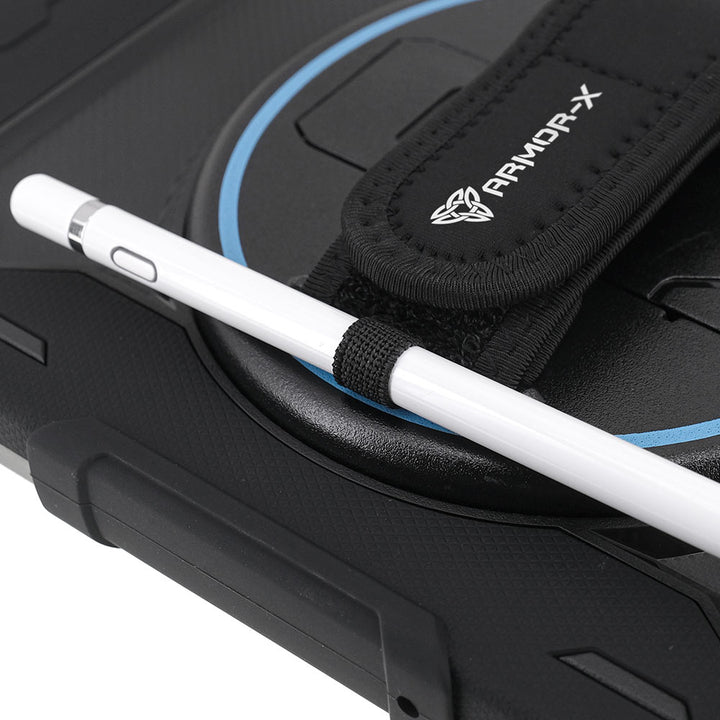 NBN-SS-X710 | Samsung Galaxy Tab S8 SM-X700 / SM-X706 | Ultra 3 Layers Shockproof Rugged Case with Hand Strap and Kick-Stand