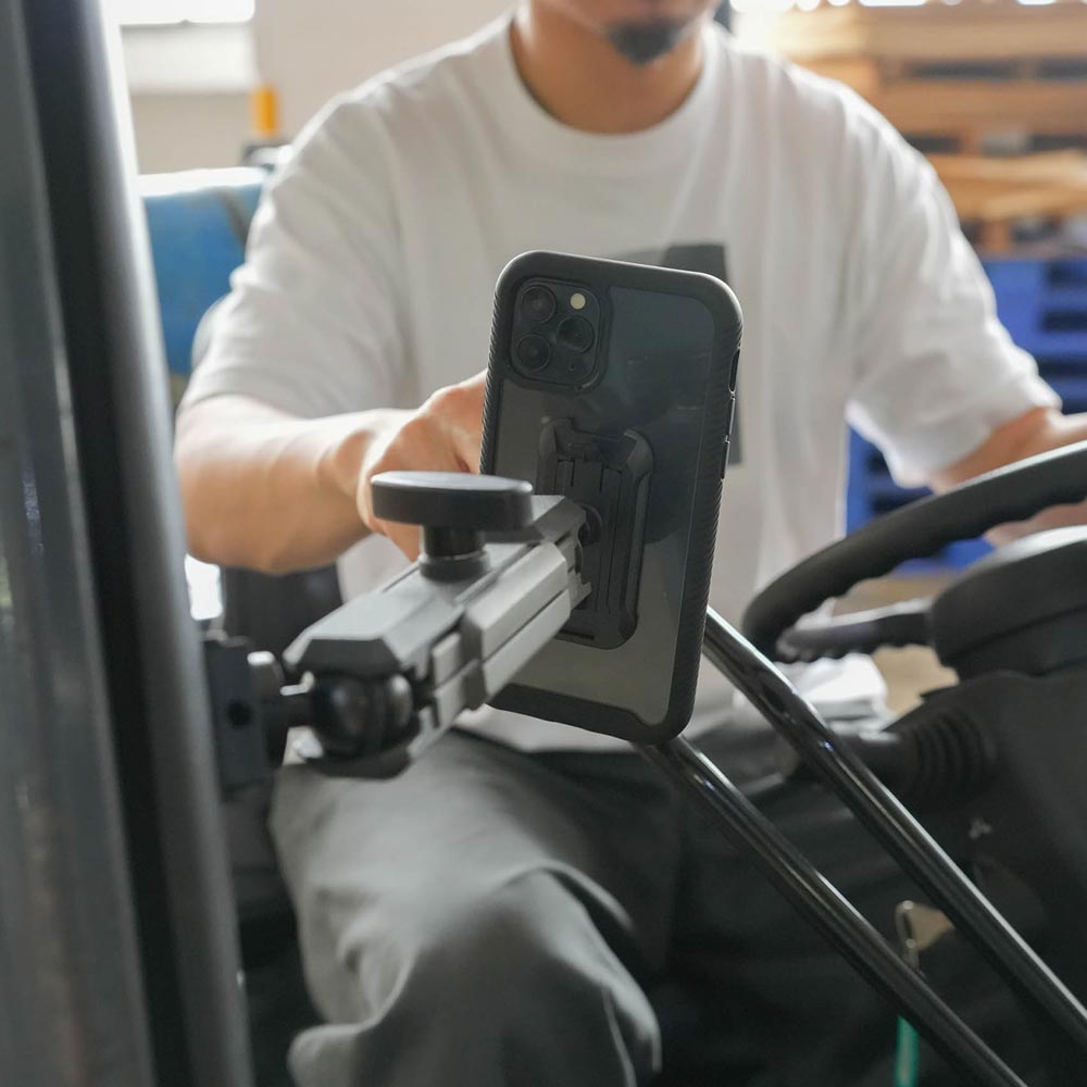 P14K | Heavy-Duty Rail Bar Mount *SMALL | ⌀17-28mm | ONE-LOCK for Phone