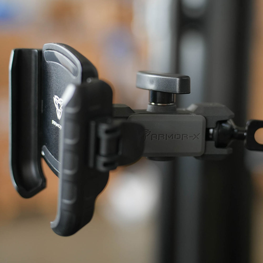P49UP | Dual Ball Tough Spring Clamp Mount Universal Mount | Design for Phone