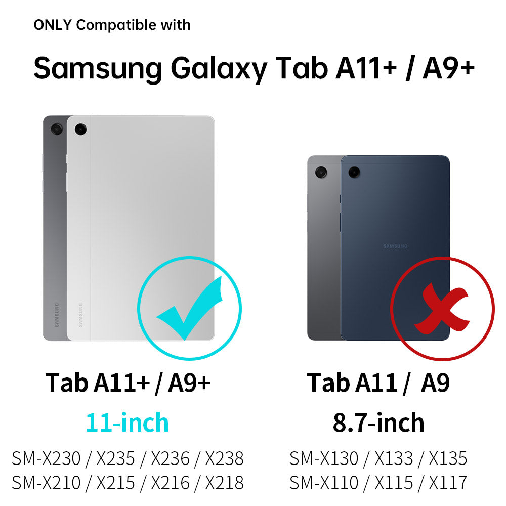 RAN-SS-X230 | Samsung Galaxy Tab A11+ A11 Plus ( 11" ) SM-X230 X235 X236 X238 / A9+ A9 Plus ( 11" ) | Rainproof military grade rugged case with X-DOCK modular eco-system