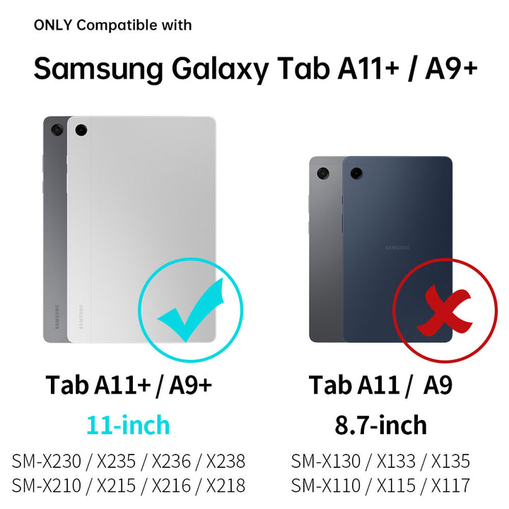 RAN-SS-X230 | Samsung Galaxy Tab A11+ A11 Plus ( 11" ) SM-X230 X235 X236 X238 / A9+ A9 Plus ( 11" ) | Rainproof military grade rugged case with X-DOCK modular eco-system
