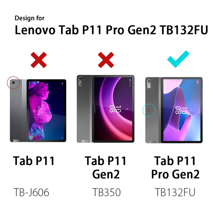 TKV-LN-P11PR2 | Lenovo Tab P11 Pro Gen 2 TB132FU | Premium Keyboard Case with Multi-touch Trackpad