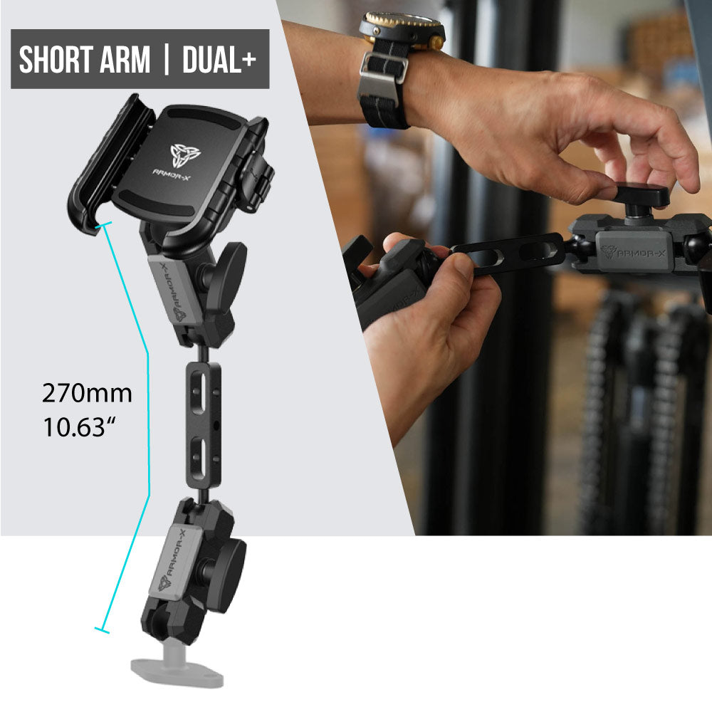 P30UP | Motorcycle Bike Universal Mount with Fork Stem Base | Design for Phone