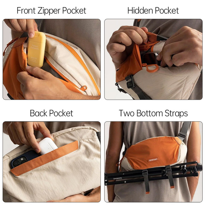 BAG-SL6 | Camera Sling Bag With Tripod Holder | Anti-Splash Bag