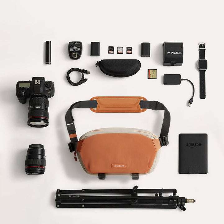 BAG-SL6 | Camera Sling Bag With Tripod Holder | Anti-Splash Bag