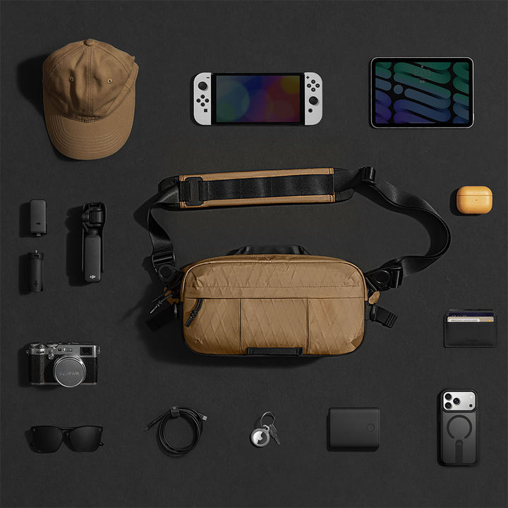 BAG-SL7 | Sling Bag / Chest Bag / Shoulder Bag with Handle | Anti-Splash Bag