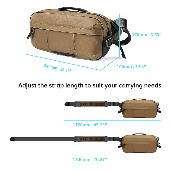 BAG-SL7 | Sling Bag / Chest Bag / Shoulder Bag with Handle | Anti-Splash Bag