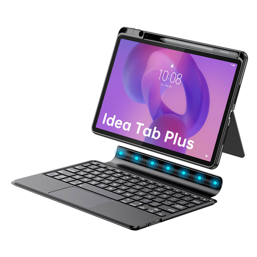 ARMOR-X Lenovo Tab K12 TB361 / Lenovo Idea Tab Plus ( 12.1" TB361 ) Magnetic Detachable Keyboard Case with Adjustable Stand & Precision Trackpad. Effortlessly switch between typing, viewing, drawing, reading and gaming modes, making it ideal for work meetings, video calls, online classes, watching movies or entertainment on the go.