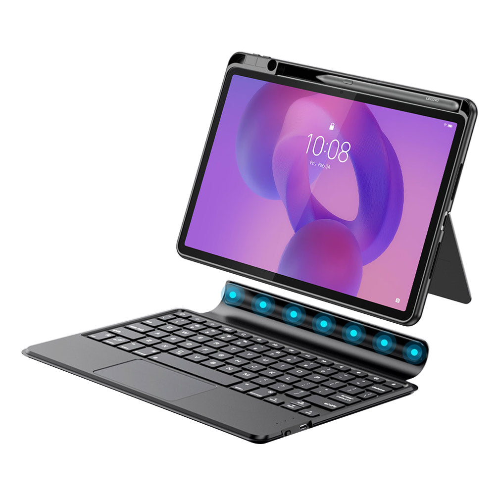 ARMOR-X Lenovo Idea Tab Pro TB373 Magnetic Detachable Keyboard Case with Adjustable Stand &amp; Precision Trackpad. Effortlessly switch between typing, viewing, drawing, reading and gaming modes, making it ideal for work meetings, video calls, online classes, watching movies or entertainment on the go.