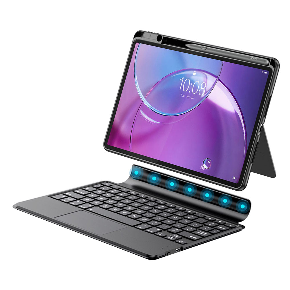 ARMOR-X Lenovo Idea Tab Pro (Gen 2) TB390 Magnetic Detachable Keyboard Case with Adjustable Stand &amp; Precision Trackpad. Effortlessly switch between typing, viewing, drawing, reading and gaming modes, making it ideal for work meetings, video calls, online classes, watching movies or entertainment on the go.