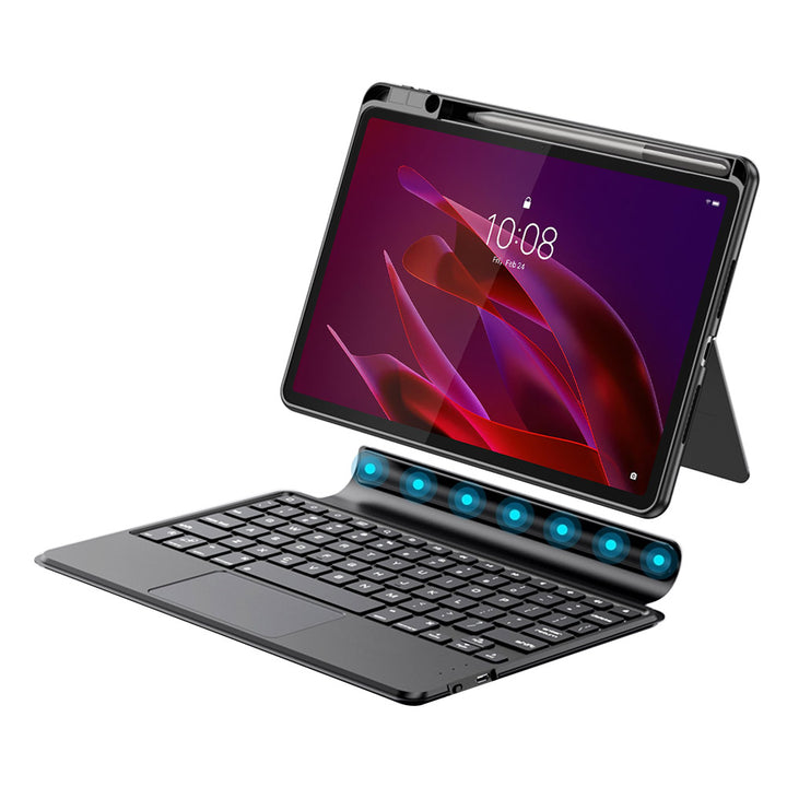 ARMOR-X Lenovo Yoga Tab ( 11.1" TB710 ) Magnetic Detachable Keyboard Case with Adjustable Stand &amp; Precision Trackpad. Effortlessly switch between typing, viewing, drawing, reading and gaming modes, making it ideal for work meetings, video calls, online classes, watching movies or entertainment on the go.