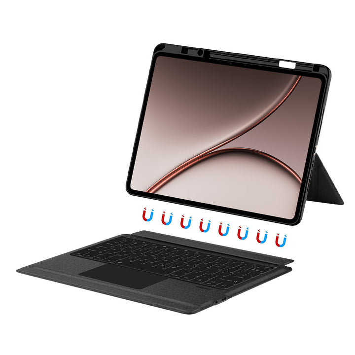 ARMOR-X OnePlus Pad 4 / Pad 3 Magnetic Detachable Keyboard Case with Adjustable Stand &amp; Precision Trackpad. Effortlessly switch between typing, viewing, drawing, reading and gaming modes, making it ideal for work meetings, video calls, online classes, watching movies or entertainment on the go.