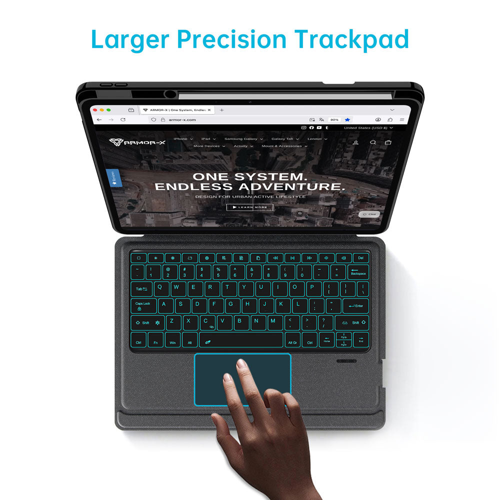 BKV-PL-PAD4 | OnePlus Pad 4 / Pad 3 | Magnetic Detachable Keyboard Case with Stand &amp; Trackpad