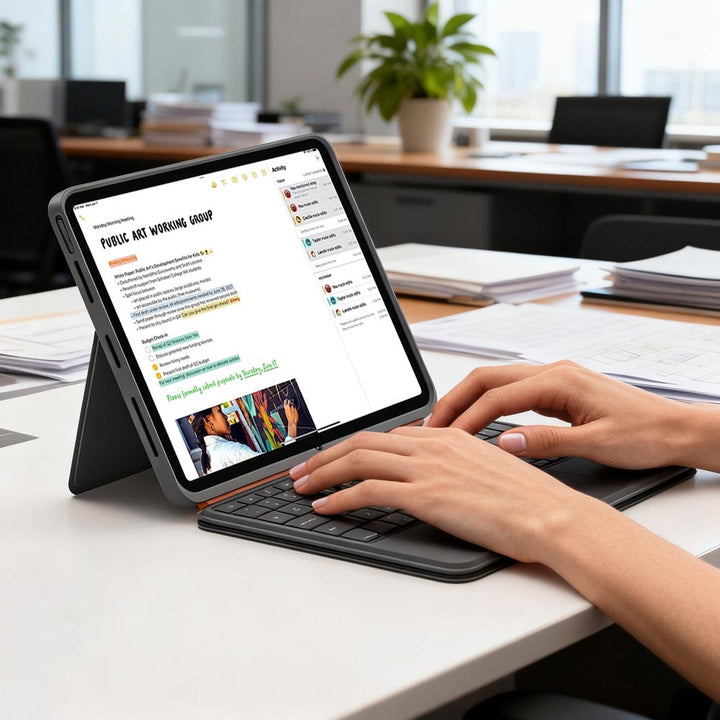 BKV-iPad-PR11 | iPad Pro 11 (M4) / (M5) | Magnetic Detachable Keyboard Case with Stand & Trackpad