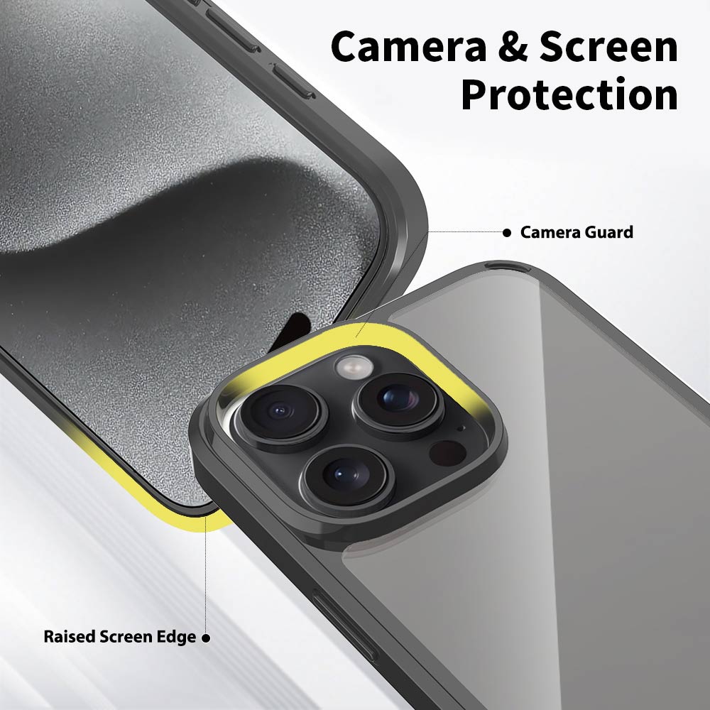 ARMOR-X iPhone 16 Pro Max shockproof cases. Enhanced camera and screen protection.
