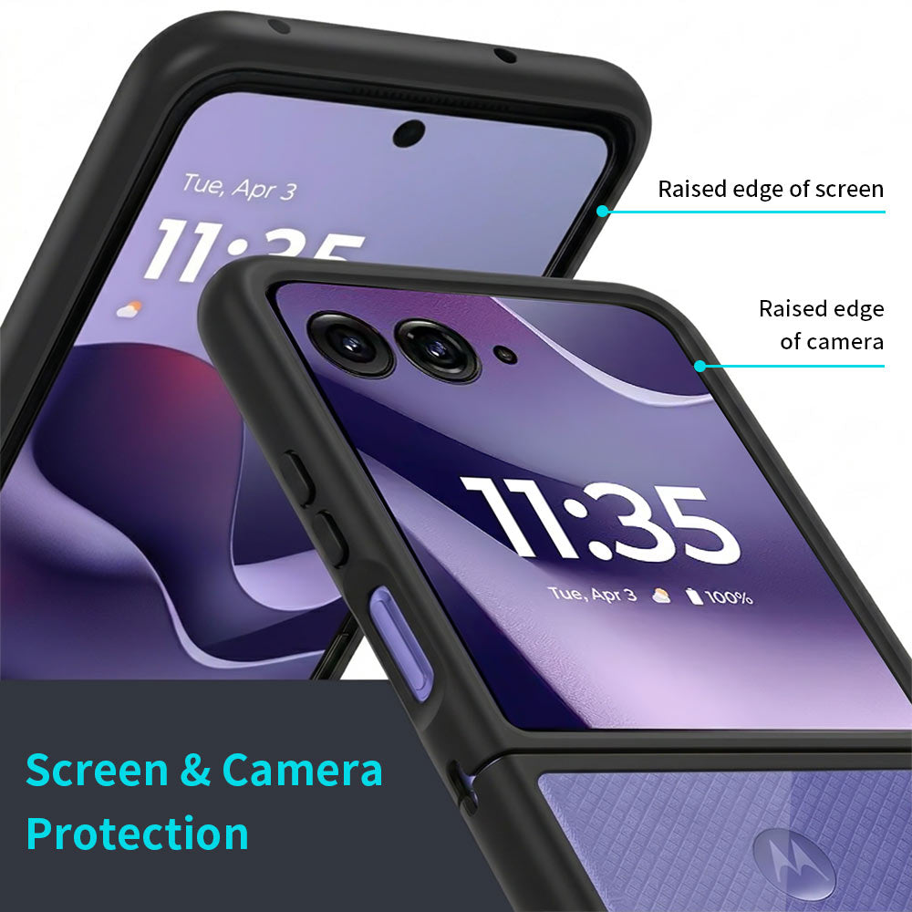 ARMOR-X Motorola Razr 70 Ultra / Razr Ultra 2026 shockproof cases. Dual Composite construction with excellent protection.
