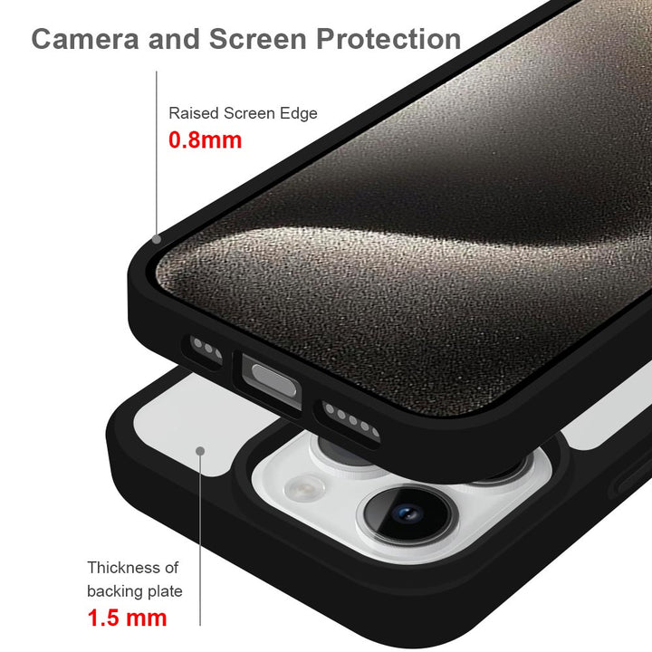 ARMOR-X APPLE iPhone 15 Pro Max shockproof cases. Raised screen edge for camera and screen protection.