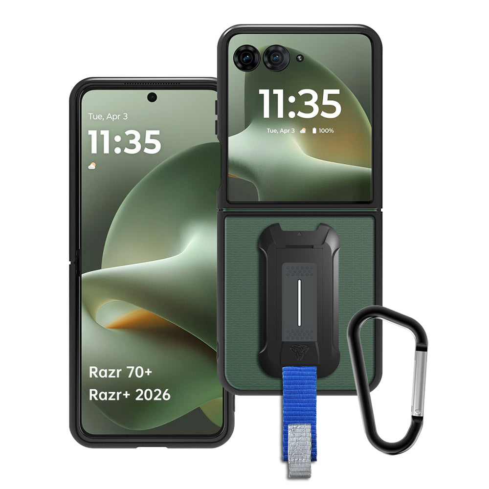 ARMOR-X Motorola Razr 70+ / Razr+ 2026 shockproof cases. Military-Grade Mountable Rugged Design with best drop proof protection.