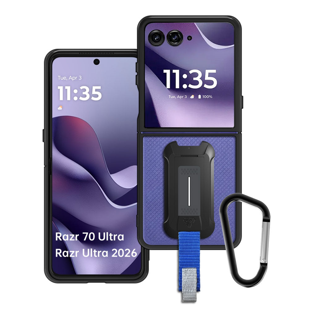 ARMOR-X Motorola Razr 70 Ultra / Razr Ultra 2026 shockproof cases. Military-Grade Mountable Rugged Design with best drop proof protection.