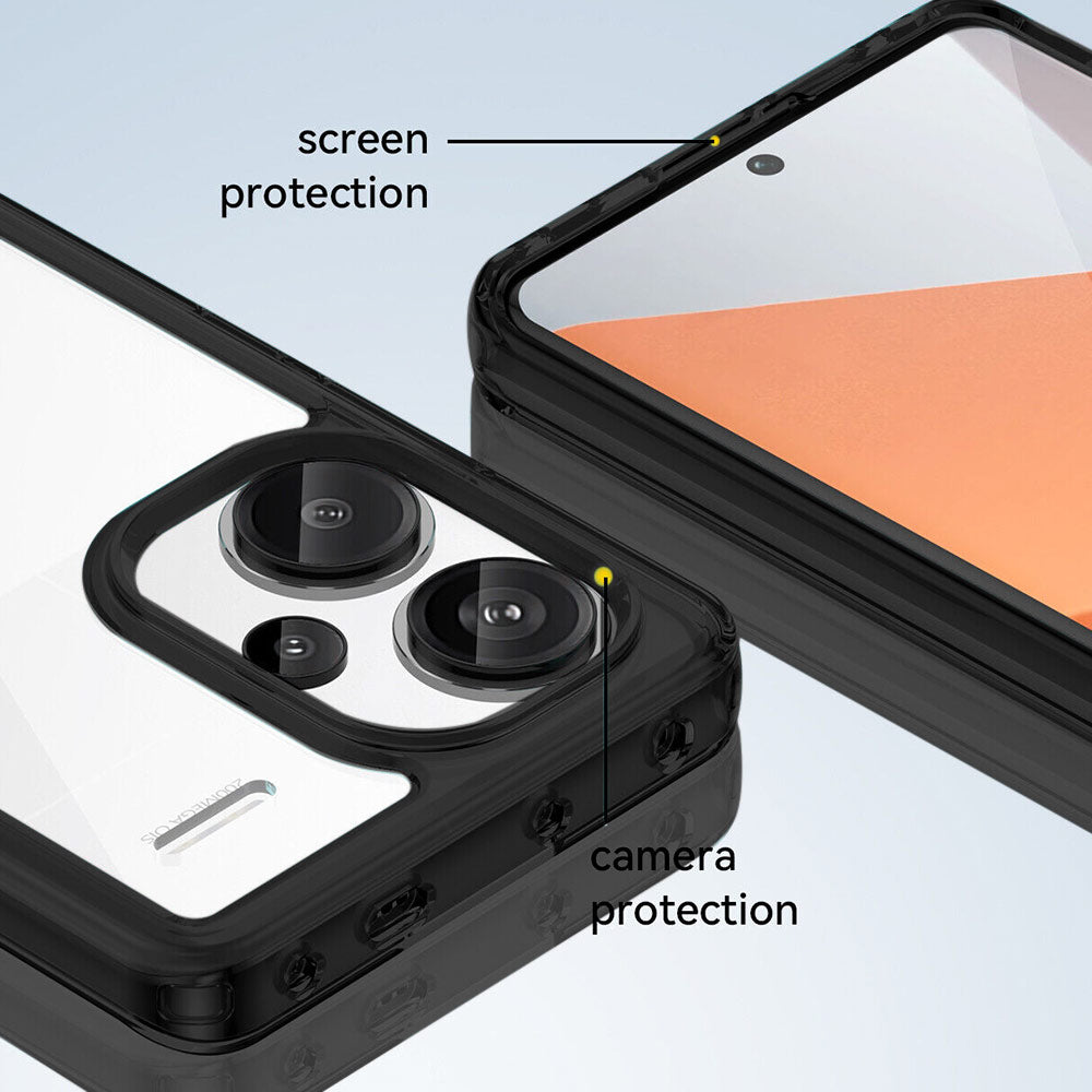 ARMOR-X Xiaomi Redmi Note 13 Pro+ 5G shockproof cases. Military-Grade Mountable Rugged Design with camera and screen protection.