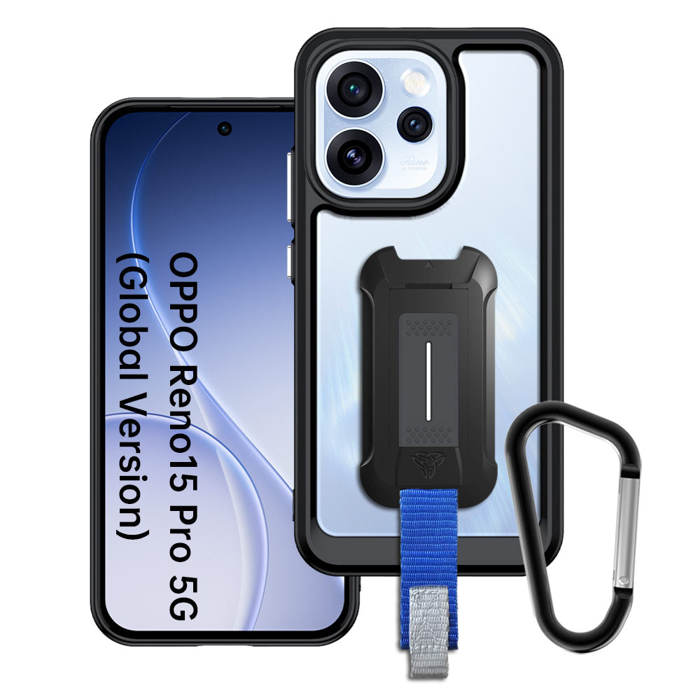 ARMOR-X Oppo Reno15 Pro 5G shockproof cases. Military-Grade Mountable Rugged Design with best drop proof protection.