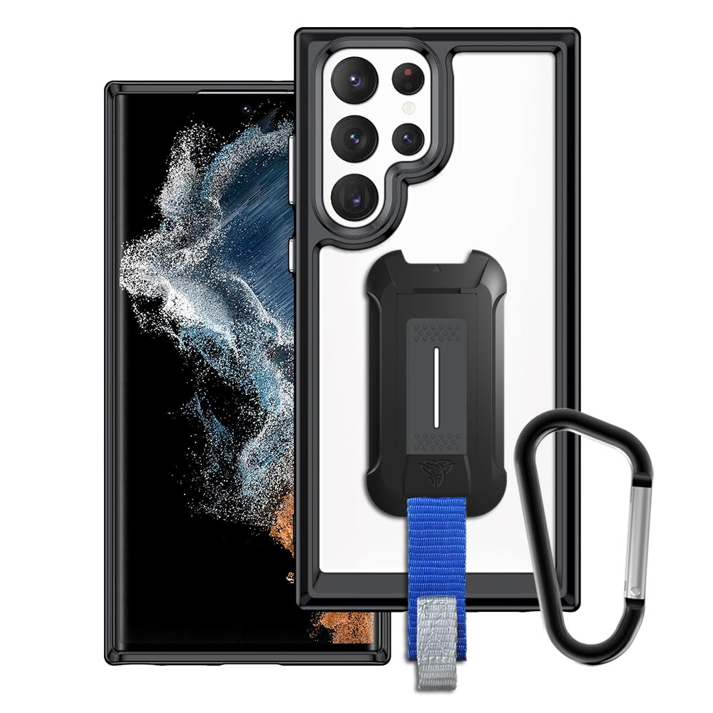 BX3-SS22-S22U | Samsung Galaxy S22 Ultra Case | Mountable Shockproof Rugged Case for Outdoors w/ Carabiner
