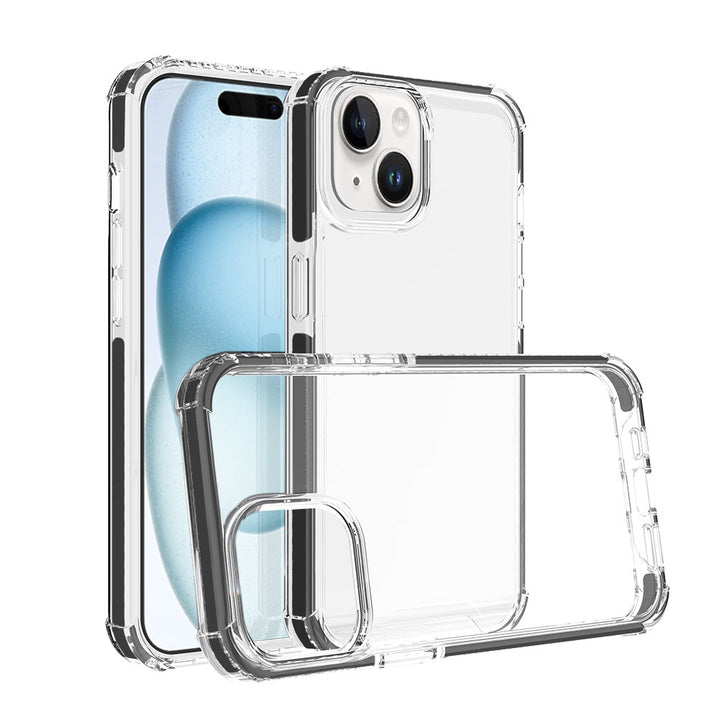 ARMOR-X iPhone 15 Military Grade Shockproof Drop Proof Cover. Transparent back cover offers invisible scratch-resistance.