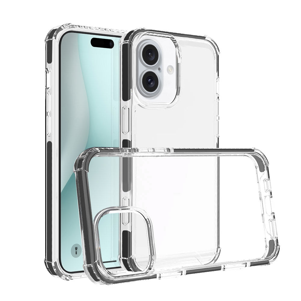 ARMOR-X iPhone 16 Military Grade Shockproof Drop Proof Cover. Transparent back cover offers invisible scratch-resistance.