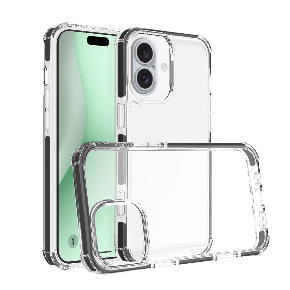 ARMOR-X iPhone 16 Plus Military Grade Shockproof Drop Proof Cover. Transparent back cover offers invisible scratch-resistance.