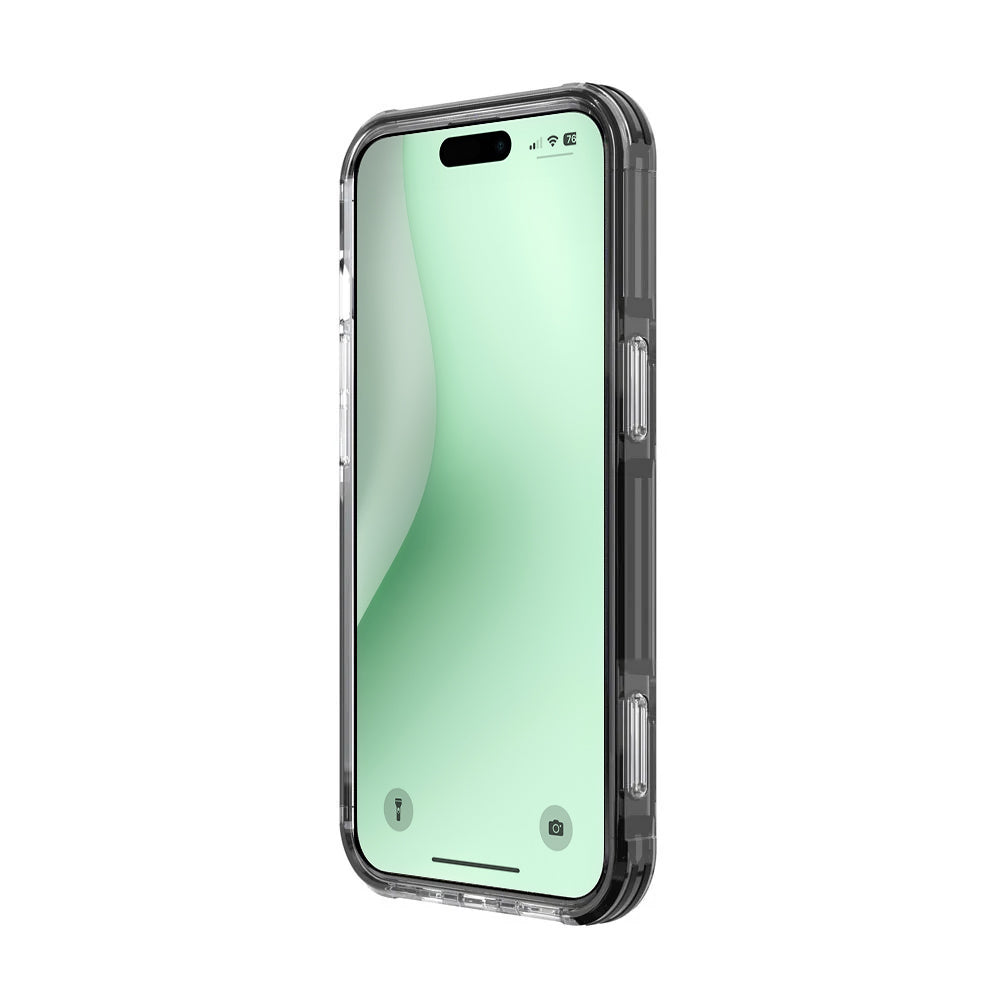 ARMOR-X iPhone 16 Plus Military Grade Shockproof Drop Proof Cover. Slim, sleek minimalist case with dual TPU & TPE shock absorption bumper.