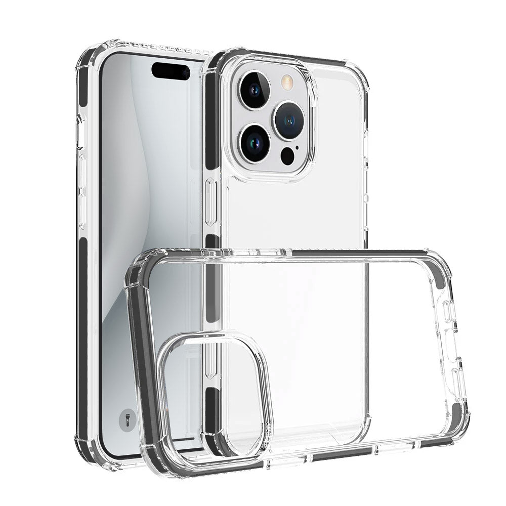 ARMOR-X iPhone 16 Pro Max Military Grade Shockproof Drop Proof Cover. Transparent back cover offers invisible scratch-resistance.