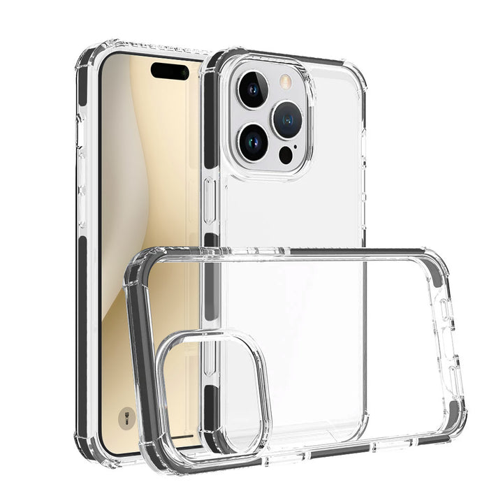 ARMOR-X iPhone 16 Pro Military Grade Shockproof Drop Proof Cover. Transparent back cover offers invisible scratch-resistance.